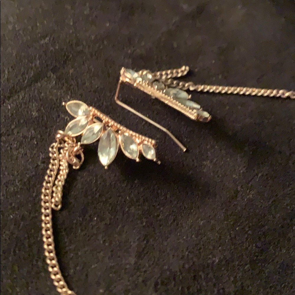 Lobe cuff jewels earring